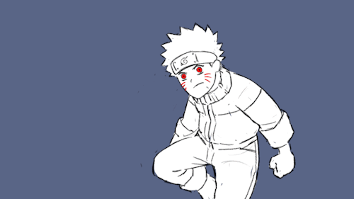 animation exercise using Naruto as a model.
