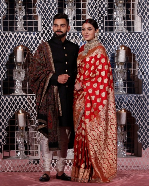 bollywoodhqs - Newlyweds Anushka Sharma and Virat Kohli at their...