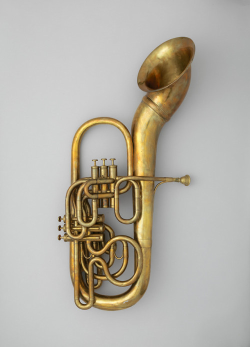 the-met-art - Bass saxhorn by Adolphe Sax, Musical...