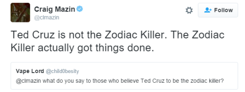 itsstuckyinmyhead - Craig Mazin was Ted Cruz’s college roommate...