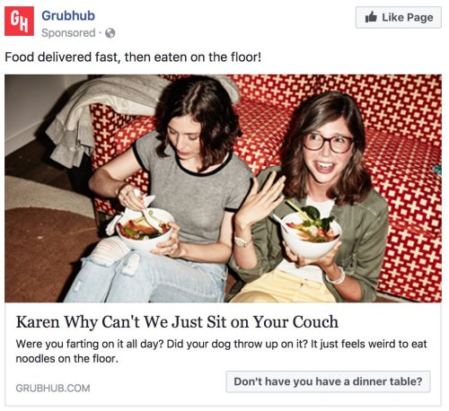 If Facebook ads are going to use inappropriate but provocative...