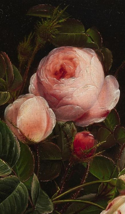 inividia - Floral Still Life (detail) Johann Laurentz Jensen