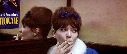 michelemorgan - Anna Karina in Une femme est une femme (1961),...