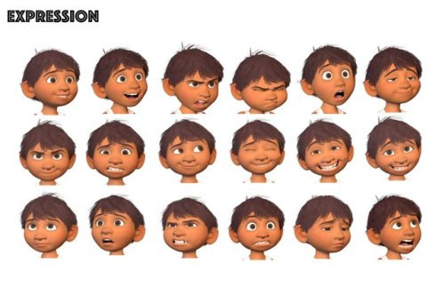 ramenuzumaki - Some images from Pixar Coco’s model sheets. Miguel,...