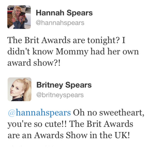 maclonna - Living Legend Britney Spears tweets to herself...