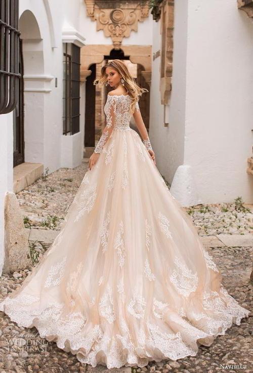 (via Naviblue 2019 Wedding Dresses — “Dolly” Bridal Collection |...