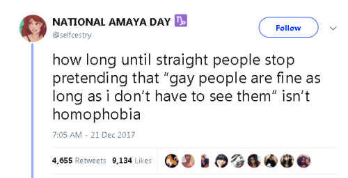 let’s not let straight people think this. always remind them...