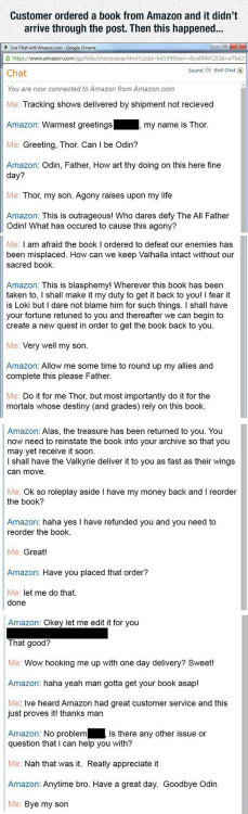 srsfunny:Coolest Amazon Employee Ever