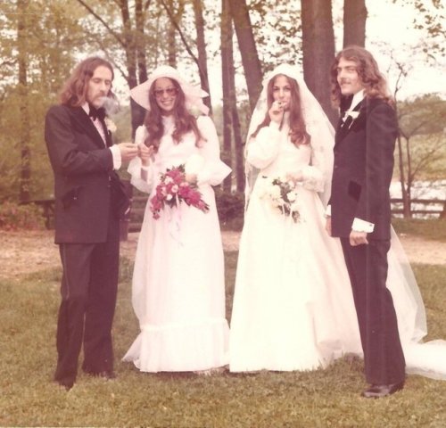 lostinhistorypics - “My Dad and Uncle at their joint wedding....
