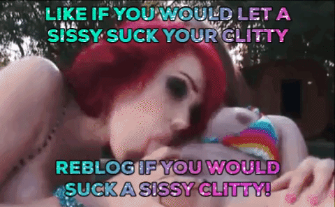 sexyslutybottom:I’d suck pretty much any cock/clitty - yumm