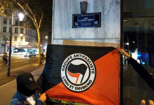 September 7 2018 - Antifascists in Lyon, France, paid tribute...