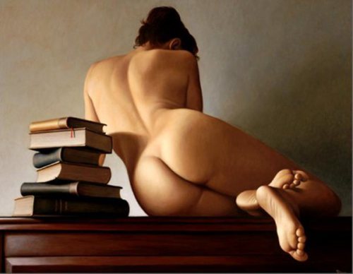 livre-d-art:Vittorio PolidoriNuda e libri