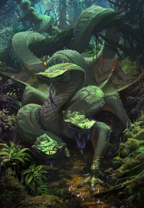 cinemagorgeous - Green Dragon by artist Brett MacDonald.Cool