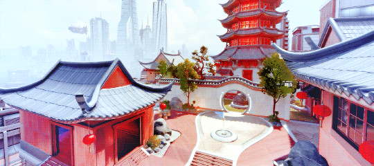 numbanii - all overwatch maps ⇢ Lijiang Tower (Daytime ver.)...