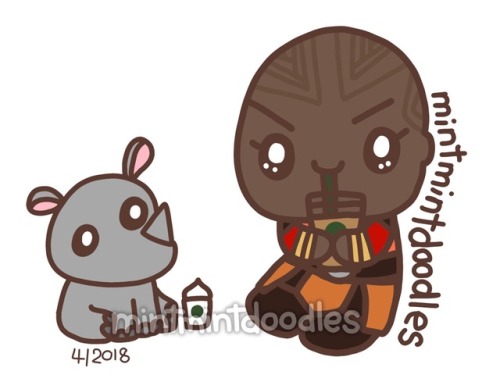 mintmintdoodles - Starbucks at Wakanda has a Rhinocino for your...