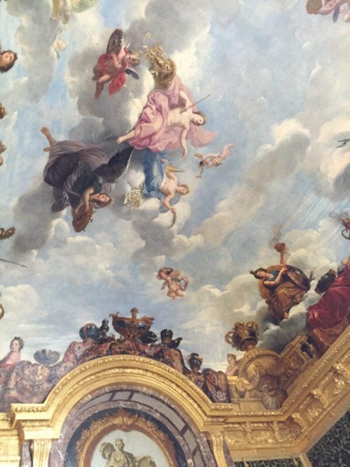 eahrth - ceiling at the palace of Louis XIV, Versailles