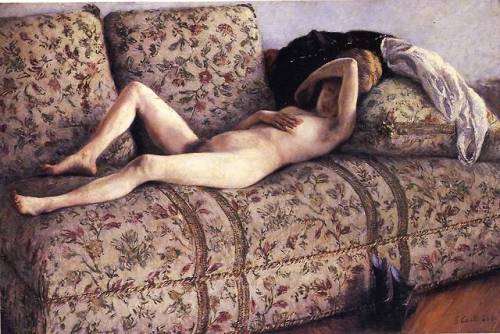 Nude on a Couch, Gustave Caillebotte