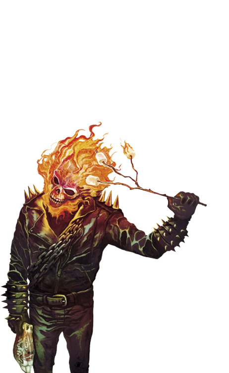 league-of-extraordinarycomics - Ghost Rider by Mike Del Mundo.
