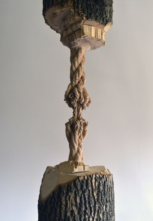 formergoodgirl - thedesigndome - Artist Carves Wooden Rope...