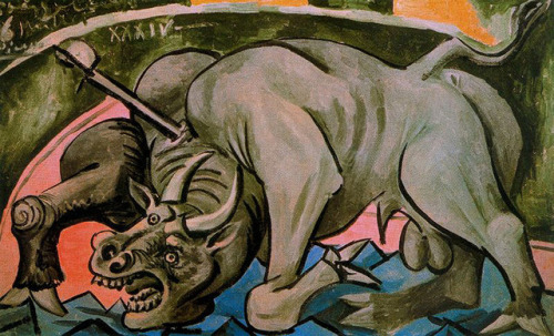 surrealism-love - Dying bull, 1934, Pablo Picasso