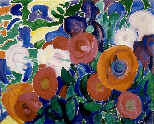 spoutziki-art - Flowers by Leo Gestel - 1913