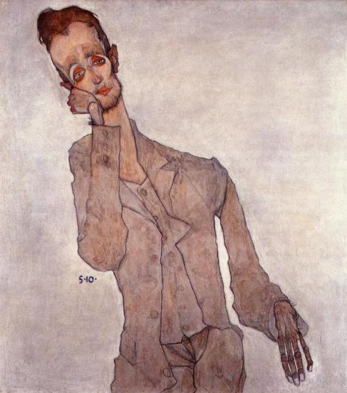 expressionism-art - Portrait of Karl Zakovsek, 1910, Egon...