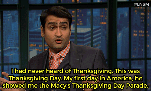 latenightseth - Sadly, Kumail’s first day in America set the bar...