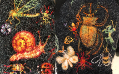 ink-the-artist - I felted mittens…with BUGS