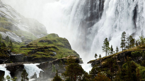 pineandantler - a waterfall near a small sami fishing village...