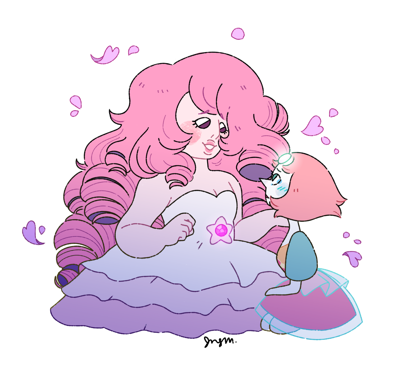 She did love her pearl. She really did. I maaaaay have kind of borrowed @luminarywitch‘s og pink pearl’s design a bit. It’s real cute I love it so much!! Check it out:...