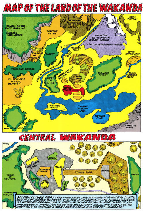 marvelmasterworks - Black Panther’s Royal Palace and map of...