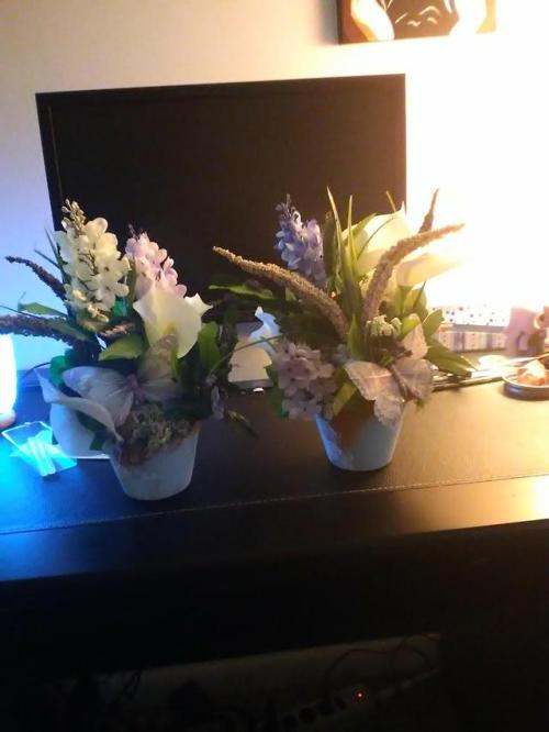 I made my mom decorative floral arrangements for Mother’s...