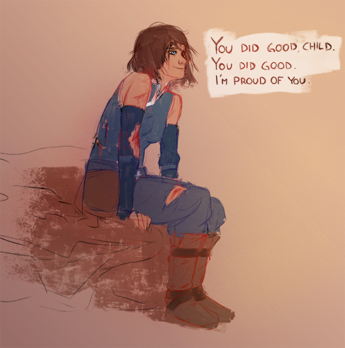 marin-everydaybox - Korra contemplating about her journey as a...