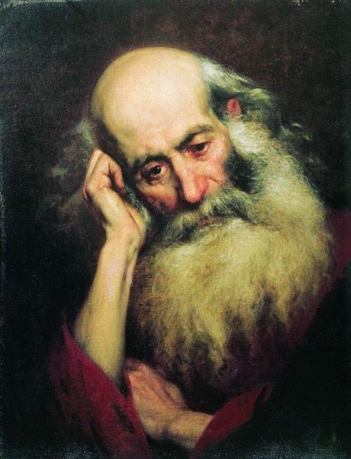 artist-bronnikov - Portrait of an old man, Fyodor...