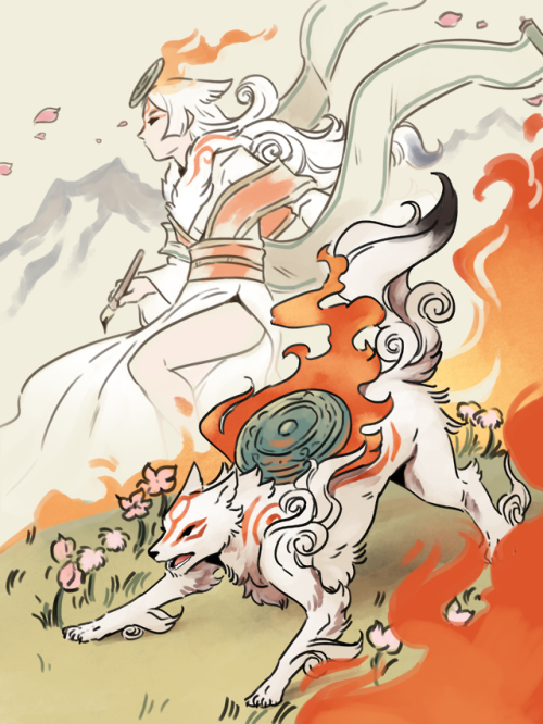 frogbians - been playing okami recently…