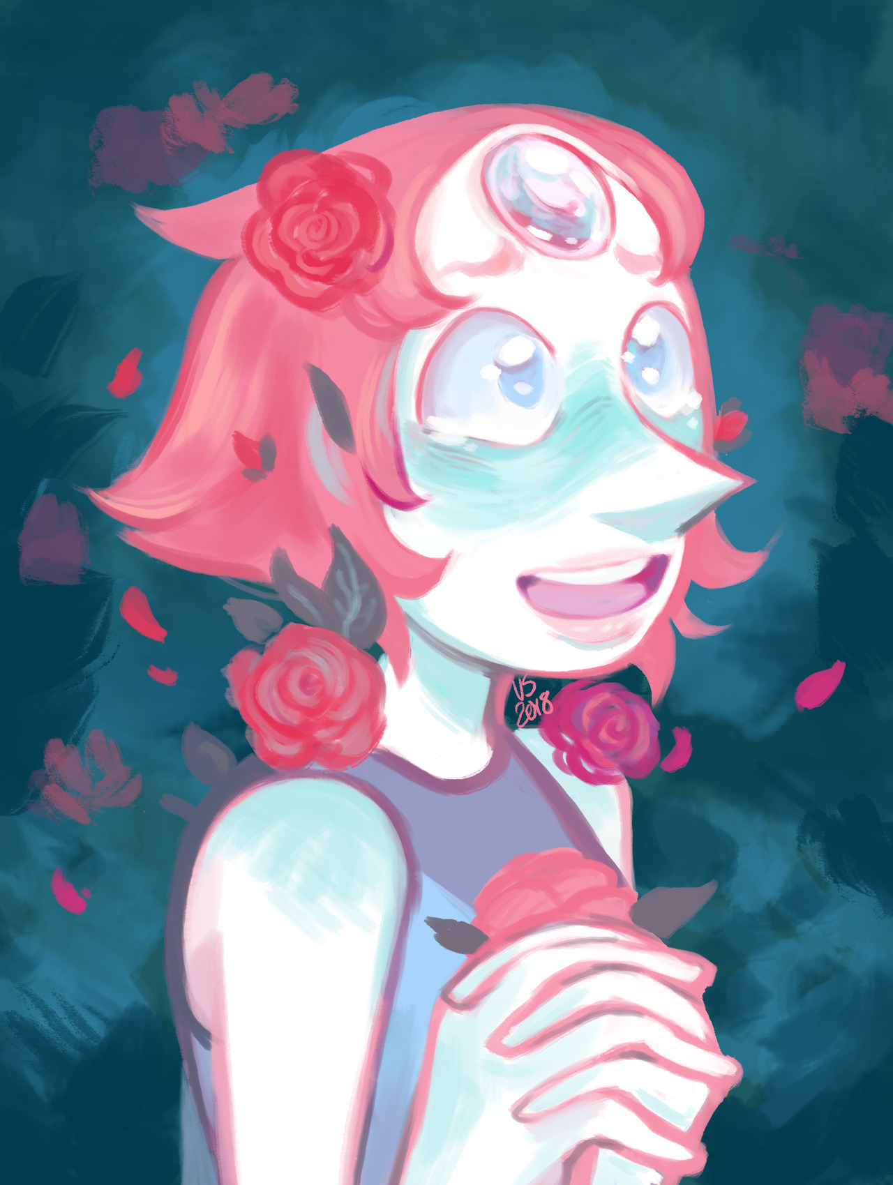 ““I’ve been…imagining things." ” A quick warm up that somehow snowballed into a quick-ish painting. I haven’t drawn Pearl in quite awhile–