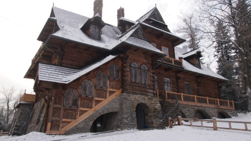 lamus-dworski - Historical wooden villas in Zakopane, Poland....