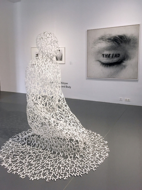 jaume plensa (+) & timm ulrichs (+) at the »dom museum« in...