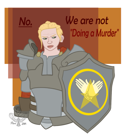 helloallec - pomsdoodlefort - Party Pooping Paladin Says No...