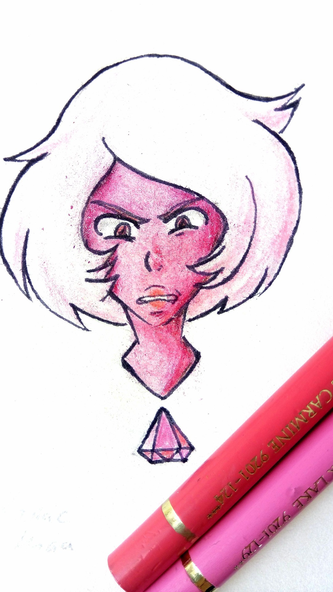 Today I bring you Pink Diamond! I dont really have the right colors for her but I made use of what I have! ^^