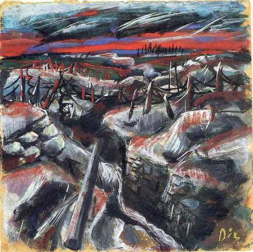 expressionism-art - Trenches, Otto Dix