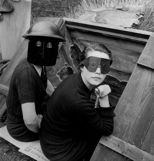 semioticapocalypse - Lee Miller. Women with Fire Masks. London....
