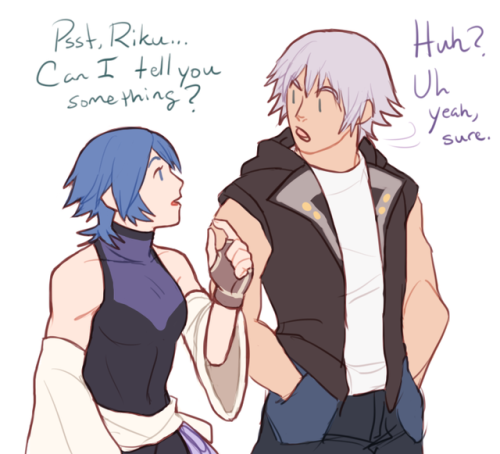 trapinchmon - “You just looked so serious, Riku.”