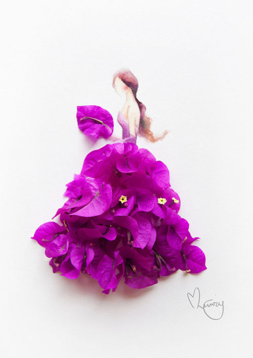 moarrrmagazine:Dazzling artwork with flowers by Limzy