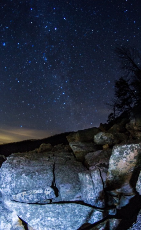 mountainbro - Night hikes are the best hikes. Devils Marbleyard, Virginia.