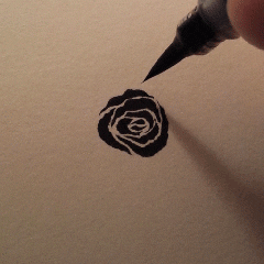 fuhked - Obsessed with this way of drawing roses.