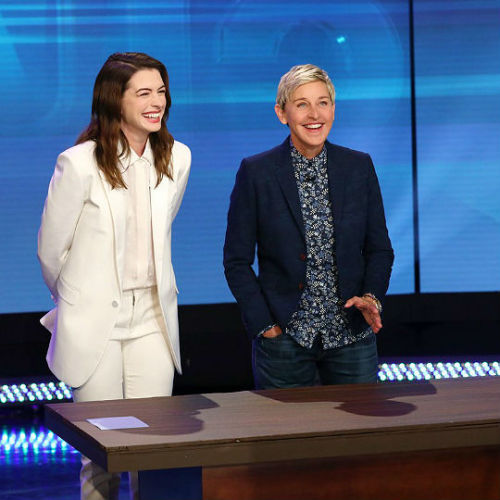 annehathaway - Anne Hathaway with Ellen DeGeneres on The Ellen...