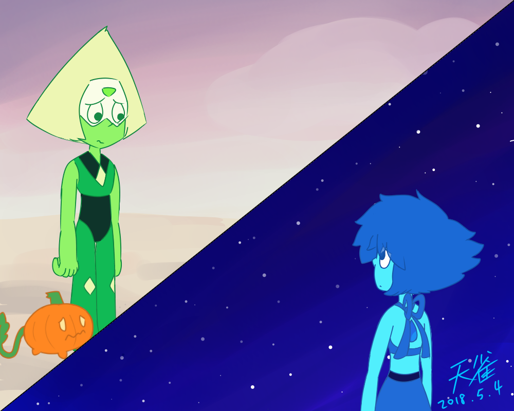 “I miss you…” Lapis please come back! Lapis快回來吧！(´；ω；｀) Art by me, if you want to repost it please let me know thanks!
