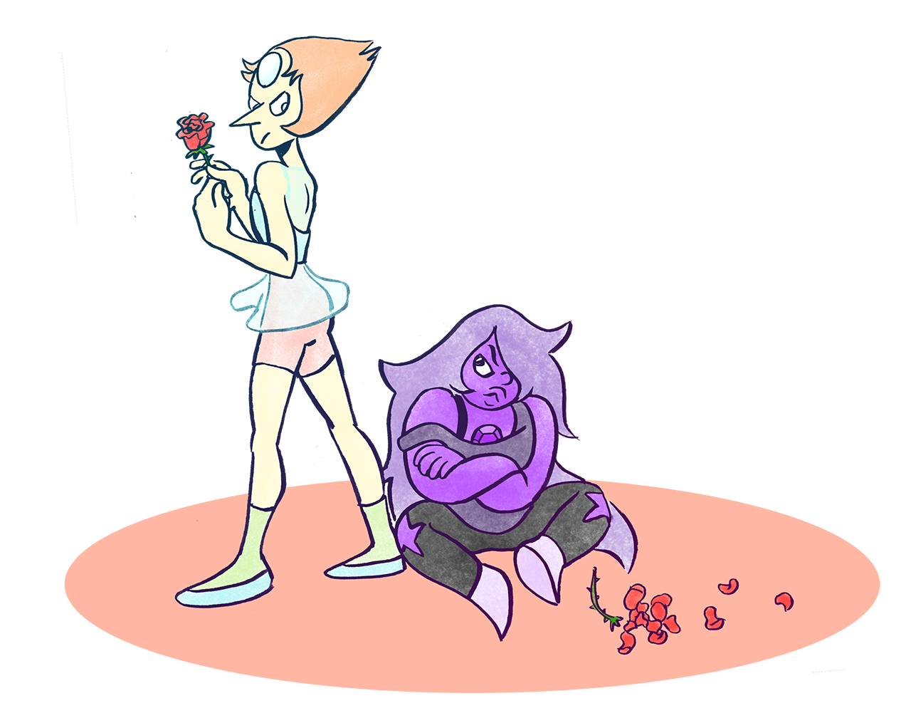 I’ve been rewatching season 1, and I LOVE Pearl and Amethyst’s rivalry.
