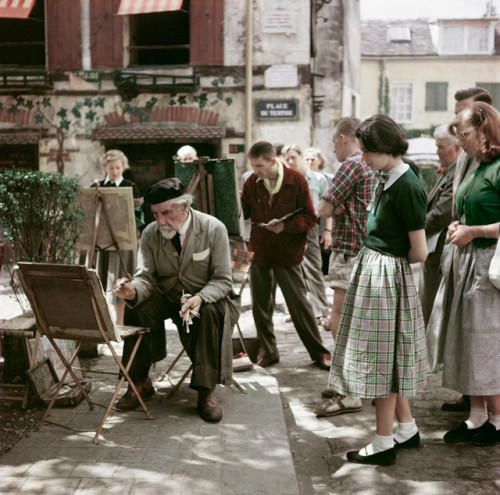 modijeanne - Painters in Montmartre, Paris 1952ph ©Robert...
